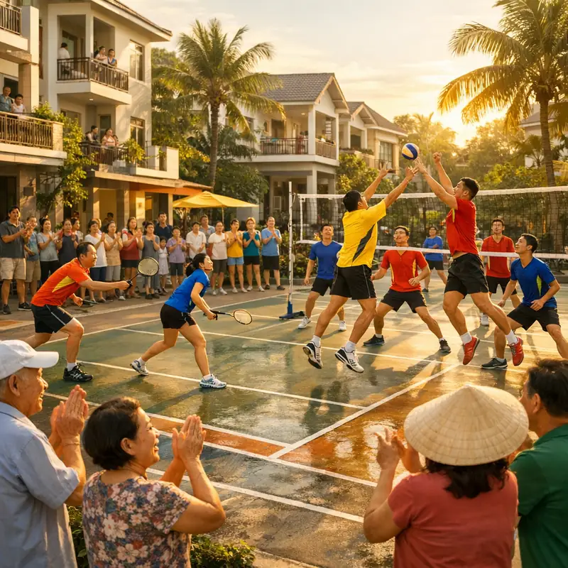 Ngày hội thể thao trong khu dân cư